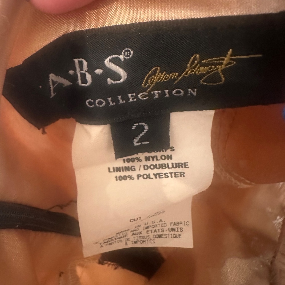 ABS Allen Schwartz Prom Dress - Picture 5 of 10